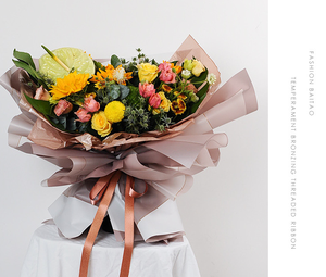 Tanabata — papier d'emballage floral, de style coréen, étanche, pour Bouquet, ligne magnétique, nouveauté, vente en gros - Product Image 5
