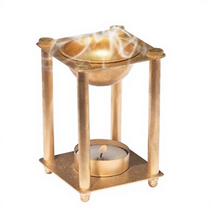 Best Quality Eco-Friendly <b>Oil</b> Aroma Diffuser Incense <b>Burner</b> Brass Polished Unique Design Gold Finished Customizable Color Home - Product Image 1