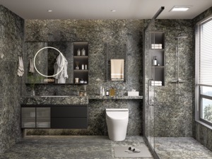 Modern Polished Diamond Grey <b>Marble</b> Slab Big Slab Durable Calcite Kitchen Surface - Product Image 2
