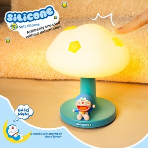 Lámpara Nocturna Inteligente Doraemon, Lámpara de Silicona con Forma de Gato Robot, Lámpara Táctil con Diseño de Gato de Dibujos Animados, Control por Botón, Alimentación por Enchufe - Product Image 3