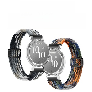 Bracelet de montre intelligente en nylon tissé de 14 mm pour <span class=keywords><strong>Garmin</strong></span> Lily2 avec boucle magnétique coulissante et boucle - Product Image 3