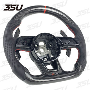Paletas de cambio de volante de fibra de carbono deportivas para volante de coche Audi A4 <span class=keywords><strong>A3</strong></span> A5 S4 RS4 S5 RS5 <span class=keywords><strong>S3</strong></span> <span class=keywords><strong>RS3</strong></span> 2018 2019 2020 2021 - Product Image 3