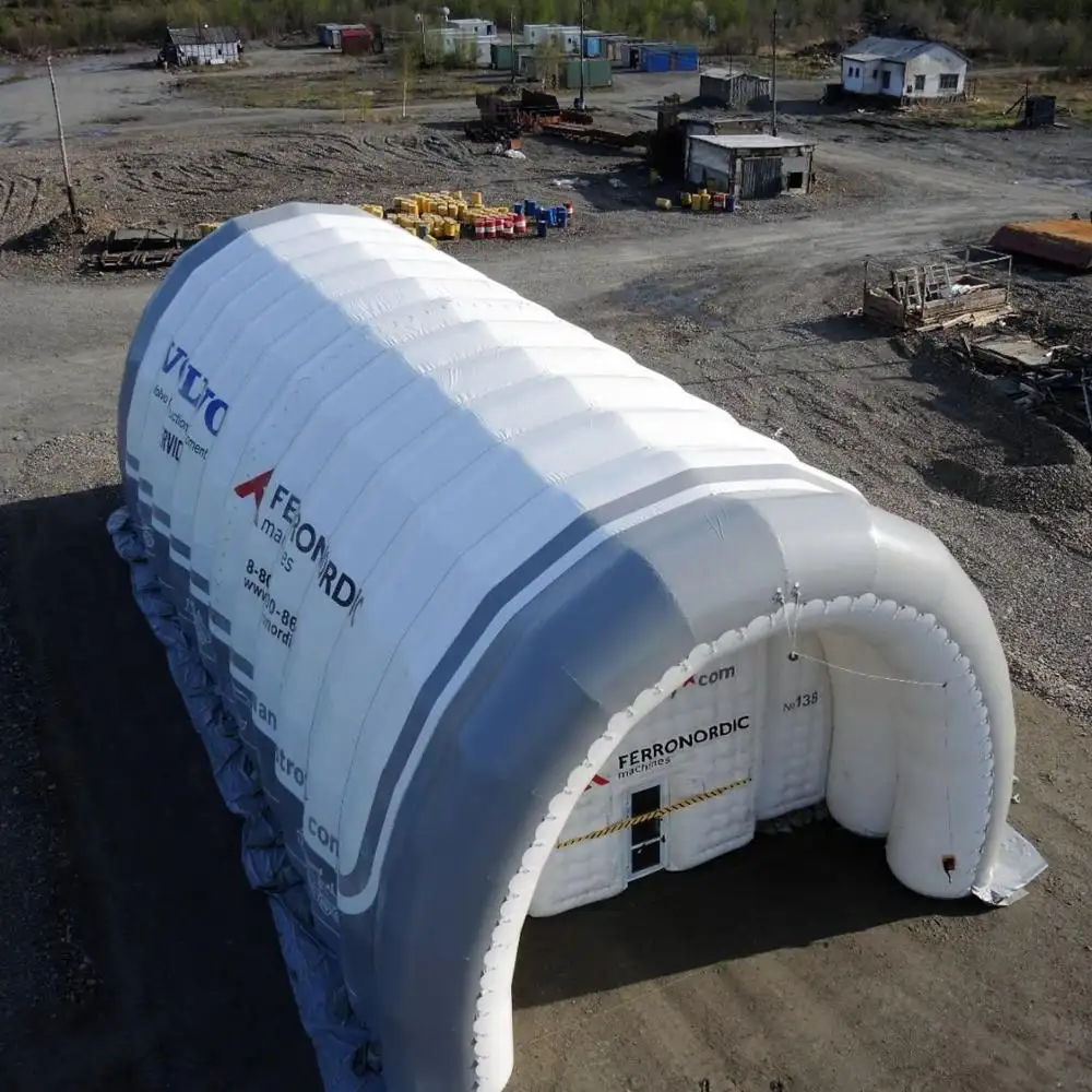 Thương Mại Nhà Máy Trực Tiếp Sử Dụng Modular Khổng Lồ Sang Trọng Inflatable Kín Lawn Relief Yurt Đảng Khí Nén Hangars Lều
