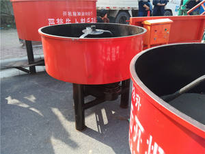 ディーゼルエンジンコンクリートパン混合機垂直スタンドフラット口セメントミキサー建設用フラット口コンクリートミキサー - Product Image 4