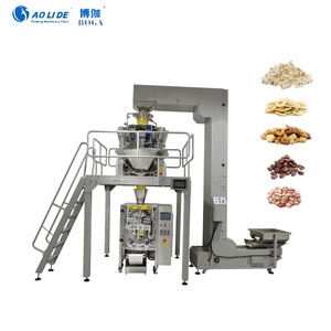 Machine automatique de remplissage, scellage et emballage verticaux de noix haricots snacks tranches de banane pop-corn chips sucre - Product Image 1