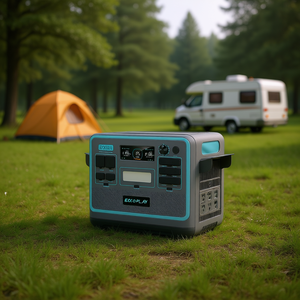 Eco Flay <b>Portable</b> Power Station 2048Wh LiFePO4 Battery 2400W <b>AC</b> Output Fast Charging Pure Sine Wave Inverter - Product Image 2