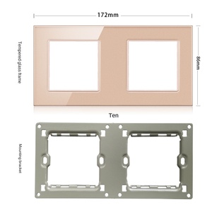 แผงสวิตช์แบบสัมผัสกรอบกระจกนิรภัย4มม. ป้องกันรอยขีดข่วนมาตรฐานสหภาพยุโรป - Product Image 3