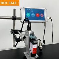 Imprimante jet d'encre continu pour boîtes métalliques et cartons, machine d'impression alimentaire automatique 12,7 mm/25,4 mm avec date d'expiration en ligne