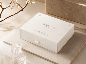 Custom Beige <strong>Drawer</strong> Box High End Matt Gold Foil Stamping White Foam <strong>Insert</strong> for Peptide Vial Factory Customization - Product Image 3