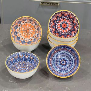Petits bols à soupe en porcelaine de style nordique bols de service de <span class=keywords><strong>cuisine</strong></span> en céramique colorés écologiques <span class=keywords><strong>pour</strong></span> la fête Style Boho <span class=keywords><strong>pour</strong></span> trempette au riz - Product Image 1