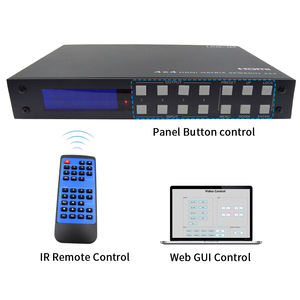 <span class=keywords><strong>4x4</strong></span> <span class=keywords><strong>HDMI</strong></span> Matrix Video 4K60Hz HDMI2.0 HDMI1.4สลับ <span class=keywords><strong>Splitter</strong></span> กับ RS232, EDID, iR-EXT - Product Image 4