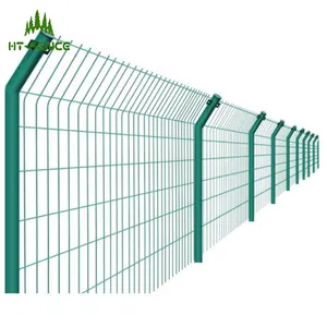 高温围栏聚氯乙烯涂层50x200mm毫米高质量3d弯曲弯曲电焊网农场花园围栏面板