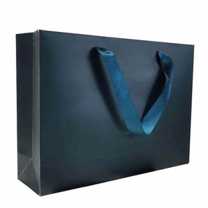 Bolsas de Compra de Papel Kraft Modernas y Ecológicas de Lujo con Logotipo Personalizado, Impresión por Transferencia de Calor para Ropa/Calzado, Embalaje de Regalos - Product Image 6