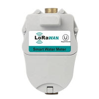 Système de compteur d'eau sans fil LoRaWAN en laiton IP68 OEM