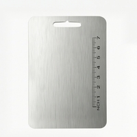 Chimehome Talenan Persegi Panjang Stainless Steel yang Dapat Disesuaikan, Anti-Selip, Antibakteri, Aman untuk Mesin Cuci Piring - Pelindung Meja Dapur