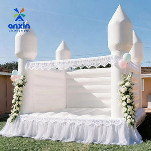 Château gonflable extérieur en PVC blanc avec souffleur, jouets gonflables comprenant une maison de rebond à vendre - Product Image 4