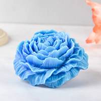 Moule à bougie en silicone 3D en forme de rose personnalisé par l'usine MUYULINS pour la décoration de gâteaux DIY, qualité alimentaire LFGB, fait main