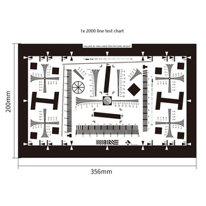 ISO12233测试卡2000线分辨率SFR MTF清晰度相机镜头性能评估图 - Product Image 1