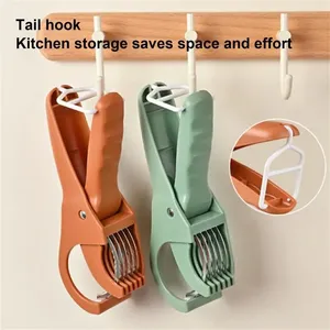 Trancheuse multifonctionnelle pour fruits et légumes, lame en acier inoxydable, pour trancher concombre, jambon, carotte, outil de cuisine portable pour le camping - Product Image 4