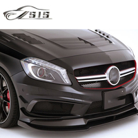 A-class W176 A45 A180 A200 A250 A260 BodyKit bahan serat karbon untuk 2013-2016 tahun W176 Hood mobil Spoiler bibir depan