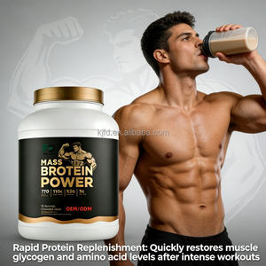 Poudre de prise de masse puissante OEM/ODM, mélange protéiné et glucidique hypercalorique <span class=keywords><strong>pour</strong></span> le renforcement musculaire et la récupération musculaire - Product Image 3