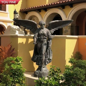 Tượng Thiên Thần Bằng Đồng Đúc Kích Thước Cuộc Sống Trong Vườn Ngoài Trời - Product Image 1