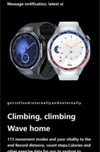 HT32 Smart Watch 1.43 \ "1GB memori Built-in lirik musik perekam suara kompas NFC-kompatibel untuk IOS menjawab panggilan - Product Image 5