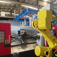 Torno CNC de Cama Inclinada HTC40s con Control FANUC y Husillos Dobles para Fabricación Automotriz, Equipo Médico, Energía, Construcción Naval, etc.