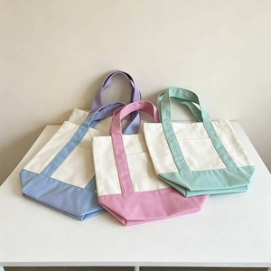 Bolsa <span class=keywords><strong>de</strong></span> Compras Grande <span class=keywords><strong>de</strong></span> Lona <span class=keywords><strong>de</strong></span> Algodón <span class=keywords><strong>de</strong></span> 12 oz con Logotipo Bordado para Supermercado, Comercio Minorista, Eventos, Asa Resistente, Reutilizable - Product Image 4