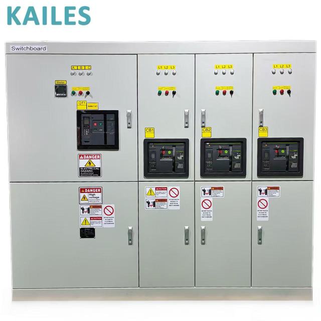 KAILES KLS-PSD Series 5000A 480Y/277V 3PH UL891 ACB Switchboard 50-60Hz NEMA 1R Industrial/Data Center Customizable Current
