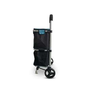 Chariot <span class=keywords><strong>de</strong></span> <span class=keywords><strong>courses</strong></span> pliable en aluminium isolé, capacité 50 kg, roulettes <span class=keywords><strong>de</strong></span> 175 mm <span class=keywords><strong>pour</strong></span> seniors, poignée ergonomique, sac à roulettes <span class=keywords><strong>pour</strong></span> usage quotidien - Product Image 1