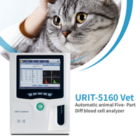 Analyseur d'hématologie vétérinaire Urit-5160 à vente chaude, système d'analyse sanguine automatique à 5 parties pour usage vétérinaire
