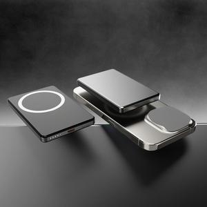 Banques d'alimentation sans fil ultra-minces PD20W Magsafered en aluminium Type-c 5000mAh Chargeur de banque pour iPhone 16 Pro Logo personnalisé Powerbank - Product Image 1
