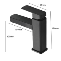 Beelee – robinet de salle de bain intelligent avec affichage de la température, couleur noire, eau chaude et froide, mitigeur de lavabo