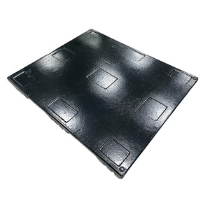 พาเลทพลาสติกสีดำ ขนาด 1200x1000x138 มม. แบบ 9 ขา สำหรับรถยก 4 ทิศทาง เหมาะสำหรับขนส่งทางอากาศ ทางทะเล คลังสินค้า และโลจิสติกส์ - Product Image 2