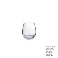 Verre à boire à fond plat de 480 ml, gobelet personnalisé avec logo, articles de bar pour restaurant, hôtel, maison, usage quotidien, verre à thé glacé, café, mug