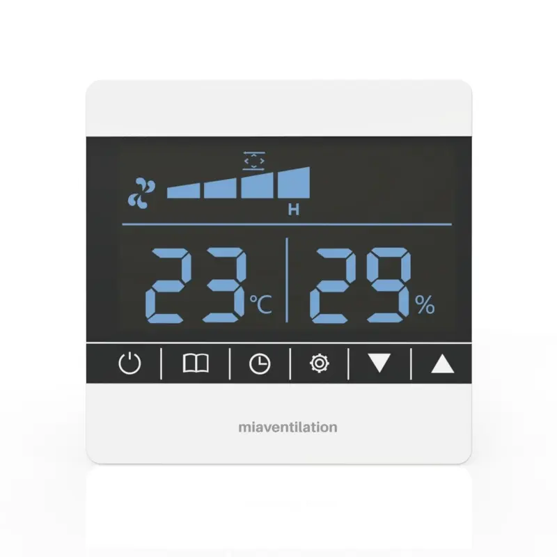 MIA-C900รีโมทคอนโทรลแผงจอแอลซีดีสนับสนุน RS485/ Modbus สำหรับบ้าน HVAC พัดลมระบายอากาศ