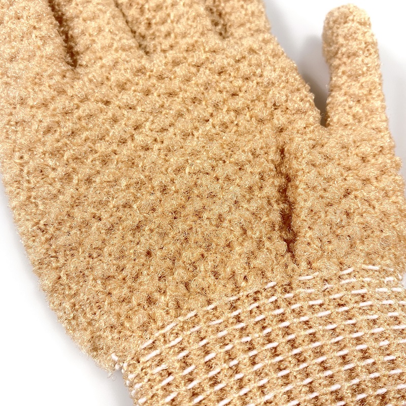 Новое поступление 2022, спа-перчатка, скраб для ванны, Перчатка из 100% полиэстера, Имбирная перчатка, сверхпрочная для глубокой очистки