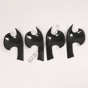 Accessoires extérieurs WZXD, kit carbone, garniture de poignée, couvercle de lampe, couvre-rétroviseurs latéraux pour Yaris Cross 2023 - Product Image 5