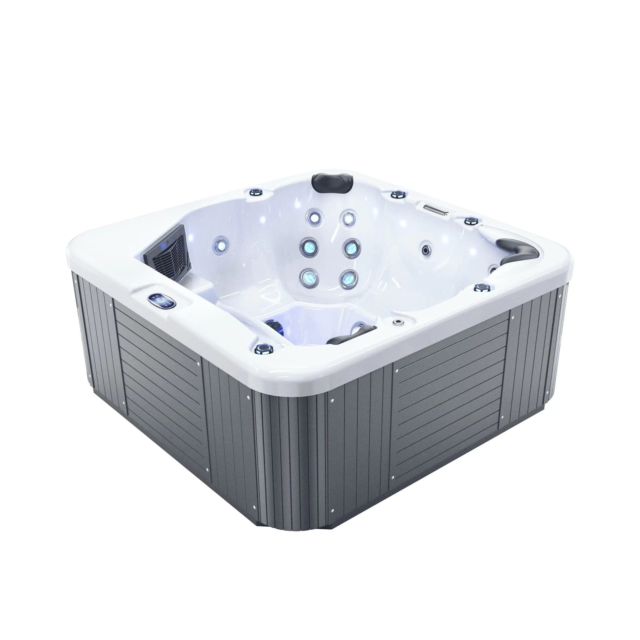 Nhà Sản Xuất Thoải Mái Whirlpool 5-6 Người Acrylic Ngoài Trời Đảng Mềm Bồn Tắm Spa