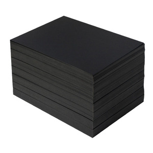 Papel de cartón negro grueso de rigidez dura 400GSM aglomerado negro - Product Image 2