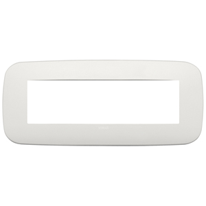Vimar Matt Pearl <b>Wall</b> Plate 21.75 Cm Length For <b>Plugs</b> And <b>Sockets</b> - Product Image 1