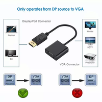 SYONG DP to VGA Adapter, Gold-Plated Display Port to VGA Adapter (Male to Female)