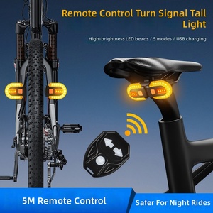 Luz Trasera <span class=keywords><strong>para</strong></span> <span class=keywords><strong>Bicicleta</strong></span> con Indicador de Giro, Control Inalámbrico, Recargable por USB, Impermeable, LED de Advertencia de Seguridad, Equipo <span class=keywords><strong>para</strong></span> <span class=keywords><strong>Bicicleta</strong></span> de Montaña - Product Image 3