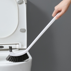 Sanga Eco-Friendly Black TPR+PP Toilet Brush and Holder Set with Bristles for Bathroom Use - Product Image 1
