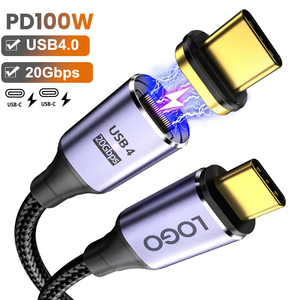 Câble magnétique USB4.0 20 Gbps PD 100W 5A Charge rapide USB C vers Type C 8K 60Hz 20 Gbps Câble de données pour Macbook Pro iPad Macmini - Product Image 1