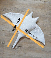 Adorable peluche à pois bleu marin en peluche Manta Ray pour enfants et collectionneurs