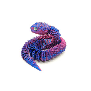 Nuevo Juguete Realista 2025 con Articulaciones Móviles, Simulación de Serpiente Impresa en 3D, Juguete Antiestrés de Víbora, Modelo Animal para Niños - Product Image 2