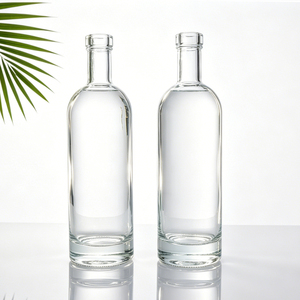 Vente en gros de bouteilles en verre vaporisateur pour <span class=keywords><strong>vodka</strong></span> et whisky, 500 ml et 750 ml, vert givré mat, personnalisées, pour l'emballage - Product Image 3