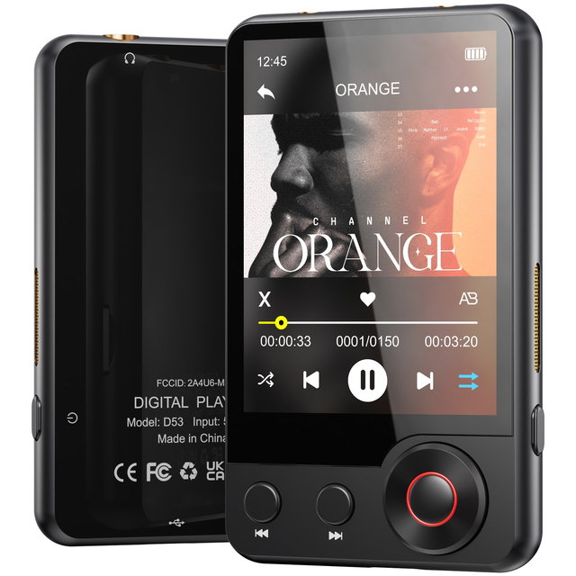 Factory Wholesale 32GB Portable MP3 Player 2.4 Inch Touch Screen Rotary Volume Knob FLAC Audio Format Digital Music Player
